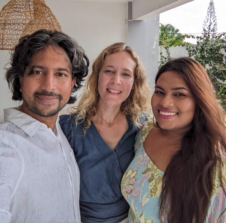 The Date Alchemy team — Celine, Sagarika and Pratik